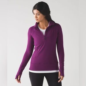 Lululemon Rush Hour 1/2 Zip Rulu Fabric - Chilled Grape - Size 6